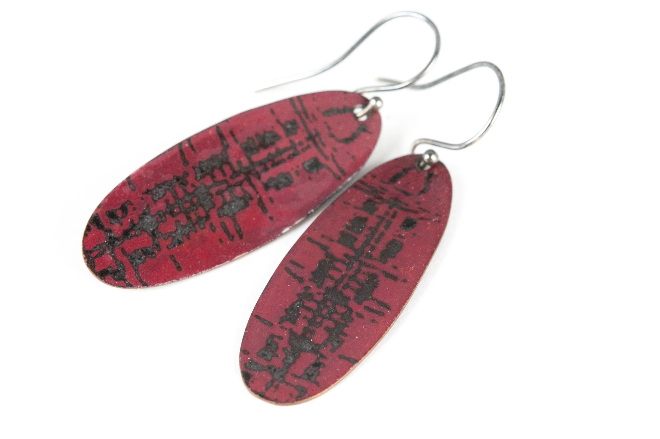 Contemporary Enamel and Silver Jewelry by Tammi Sloan of My Brown Wren