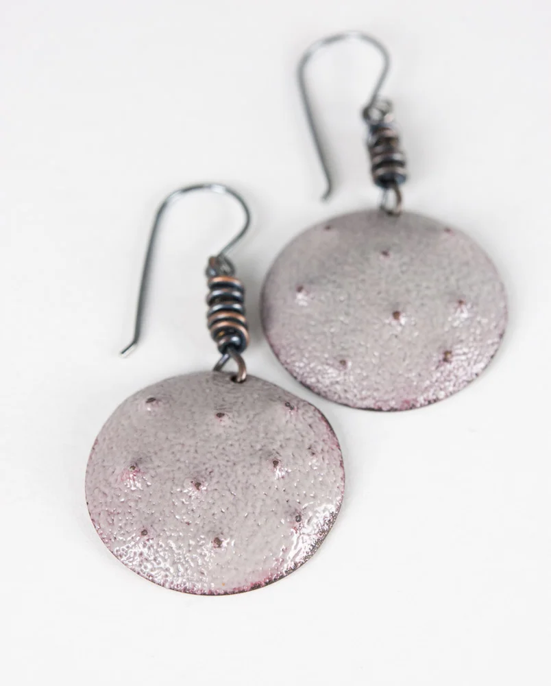 Contemporary Enamel and Silver Jewelry by Tammi Sloan of My Brown Wren