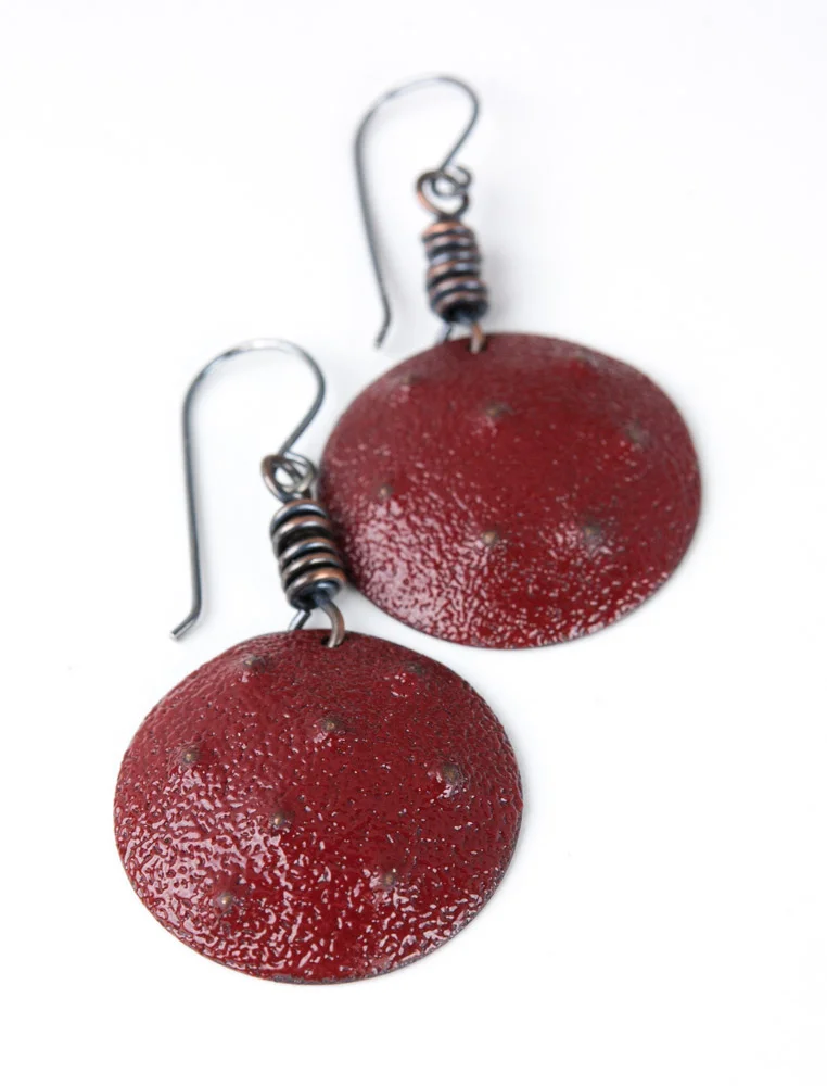 Contemporary Enamel and Silver Jewelry by Tammi Sloan of My Brown Wren