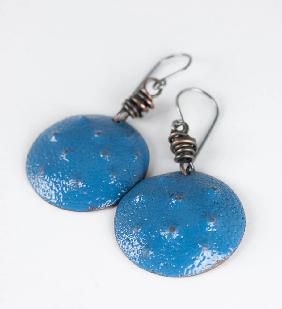 Contemporary Enamel and Silver Jewelry by Tammi Sloan of My Brown Wren