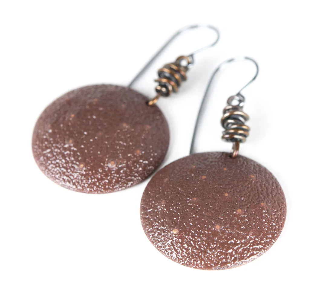 Contemporary Enamel and Silver Jewelry by Tammi Sloan of My Brown Wren