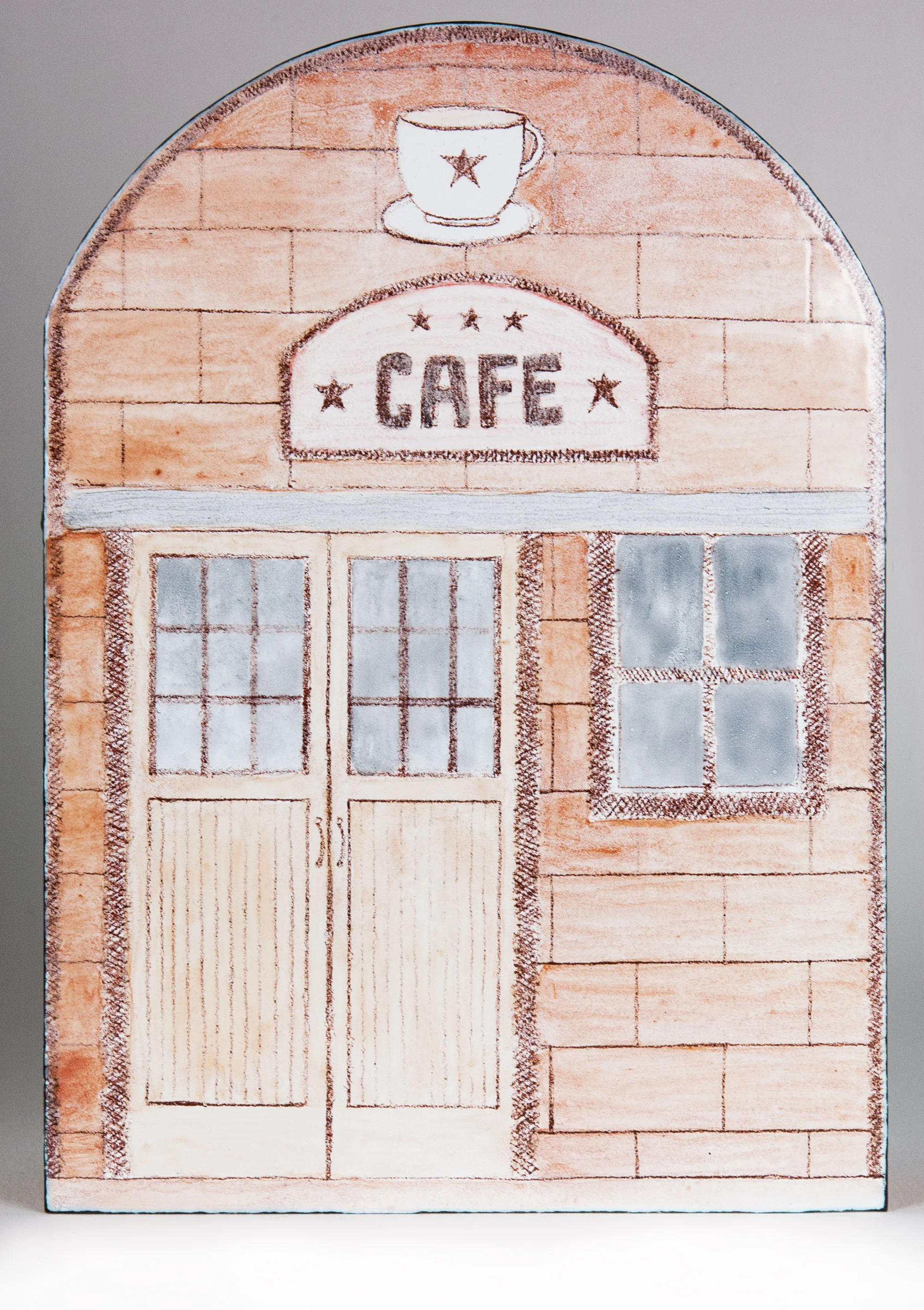 Useless Bay Coffee Enamel Wall Art by Tammi Sloan of My Brown Wren