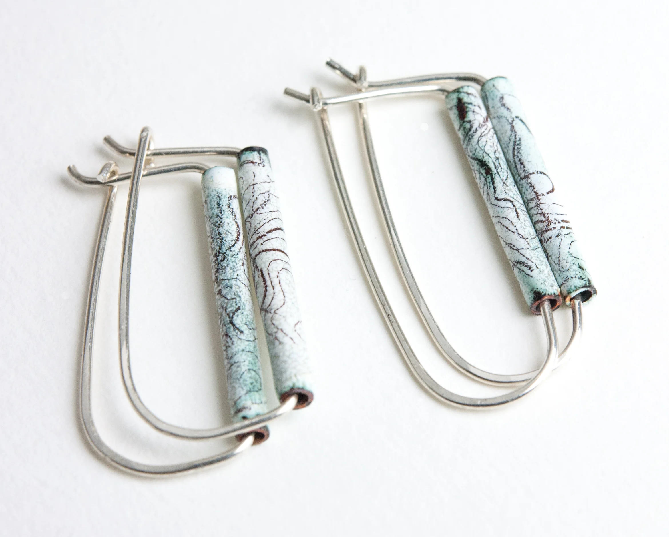 Topographic Enamel Jewelry by Tammi Sloan of My Brown Wren