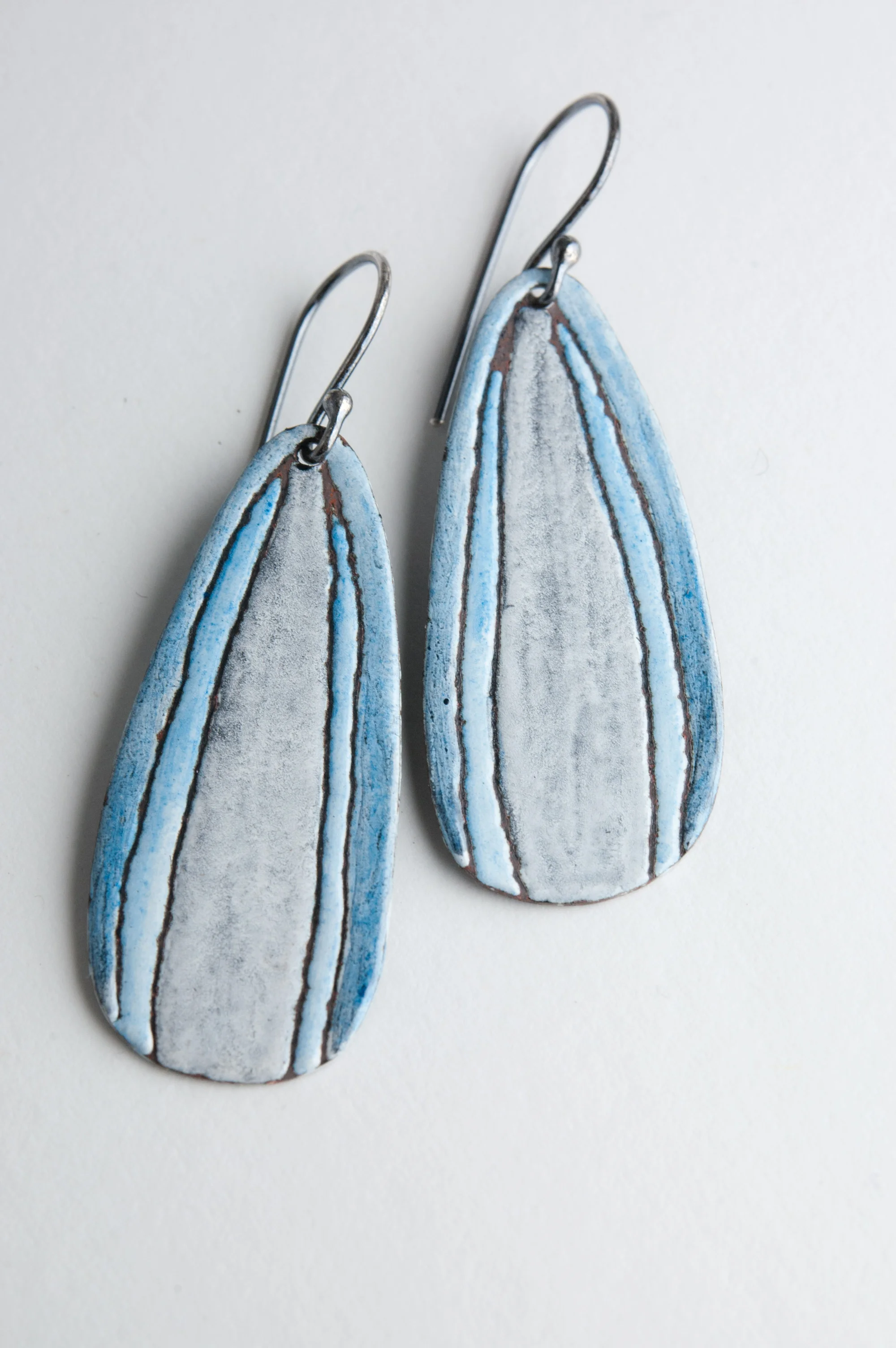 Rustic Contemporary Enamel and Silver Jewelry by Tammi Sloan of My Brown Wren