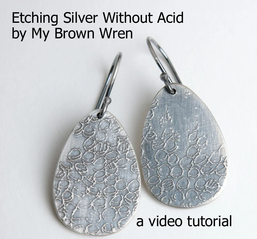 Etching Silver Without Acid - Electro-Etching Tutorial for Jewelers