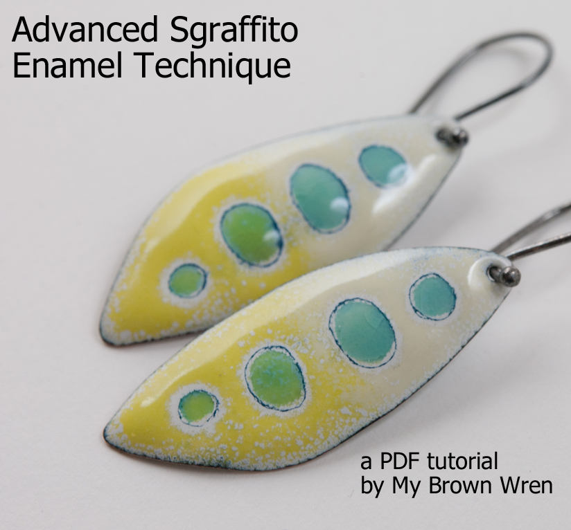 Advanced Sgraffito Enamel Techniques Tutorial by Tammi Sloan of My Brown Wren
