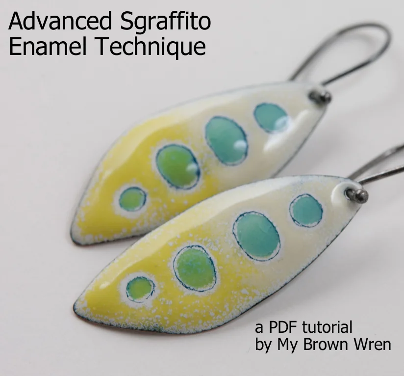 Advanced Sgraffito Enamel Techniques Tutorial by Tammi Sloan of My Brown Wren
