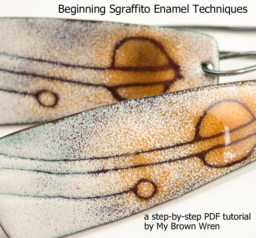 Beginning Sgraffito Enamel Tutorial by Tammi Sloan of My Brown Wren