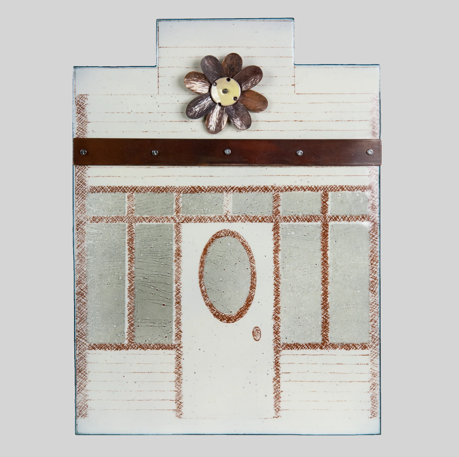 The Chocolate Flower Farm Enamel Wall Art by Tammi Sloan of My Brown Wren