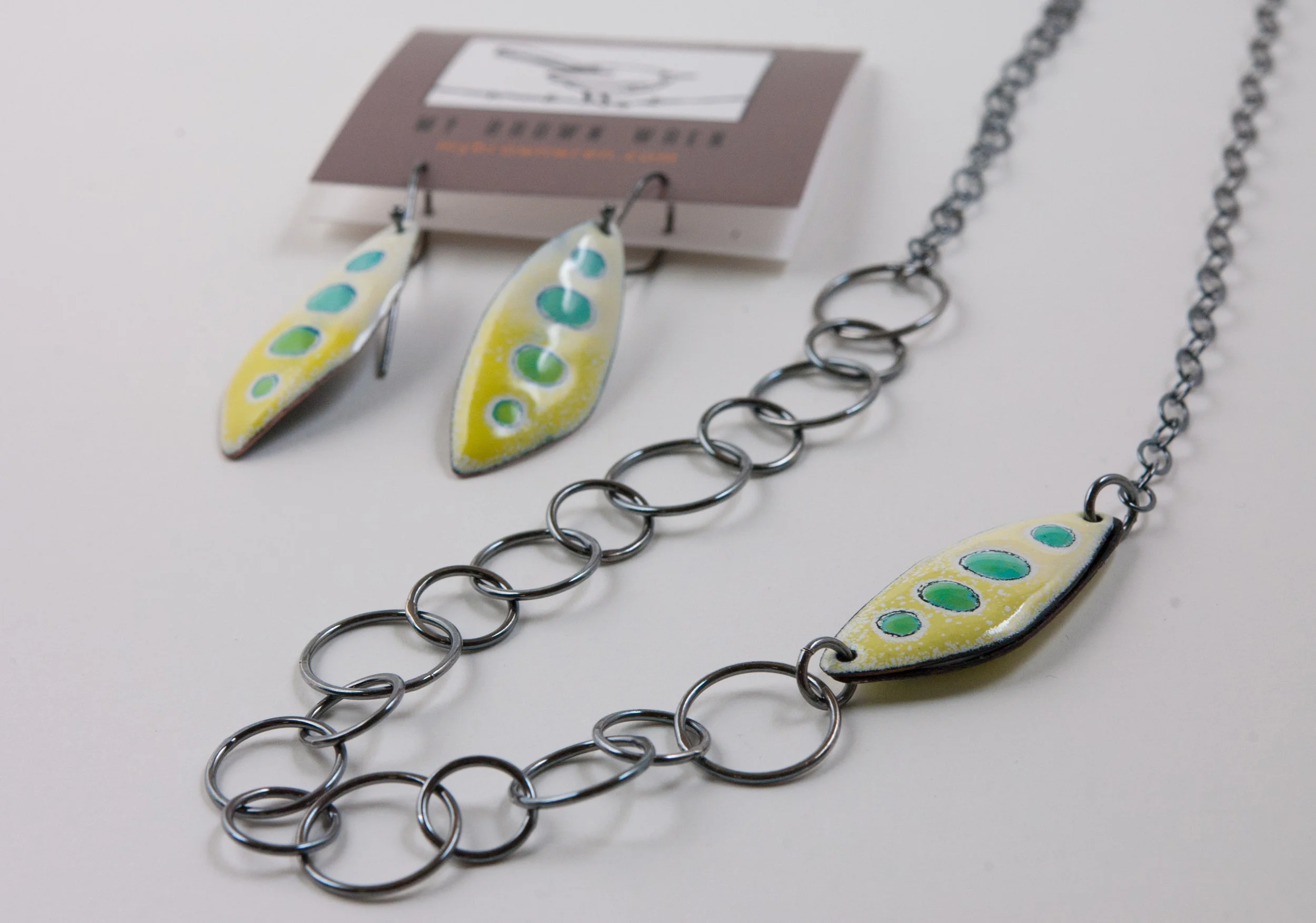 Mod Dot Hoop Necklace by My Brown Wren
