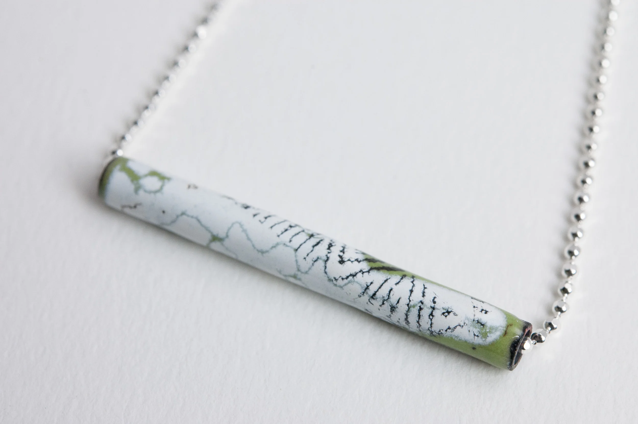 contemporary enamel and silver jewelry by tammi sloan of my brown wren