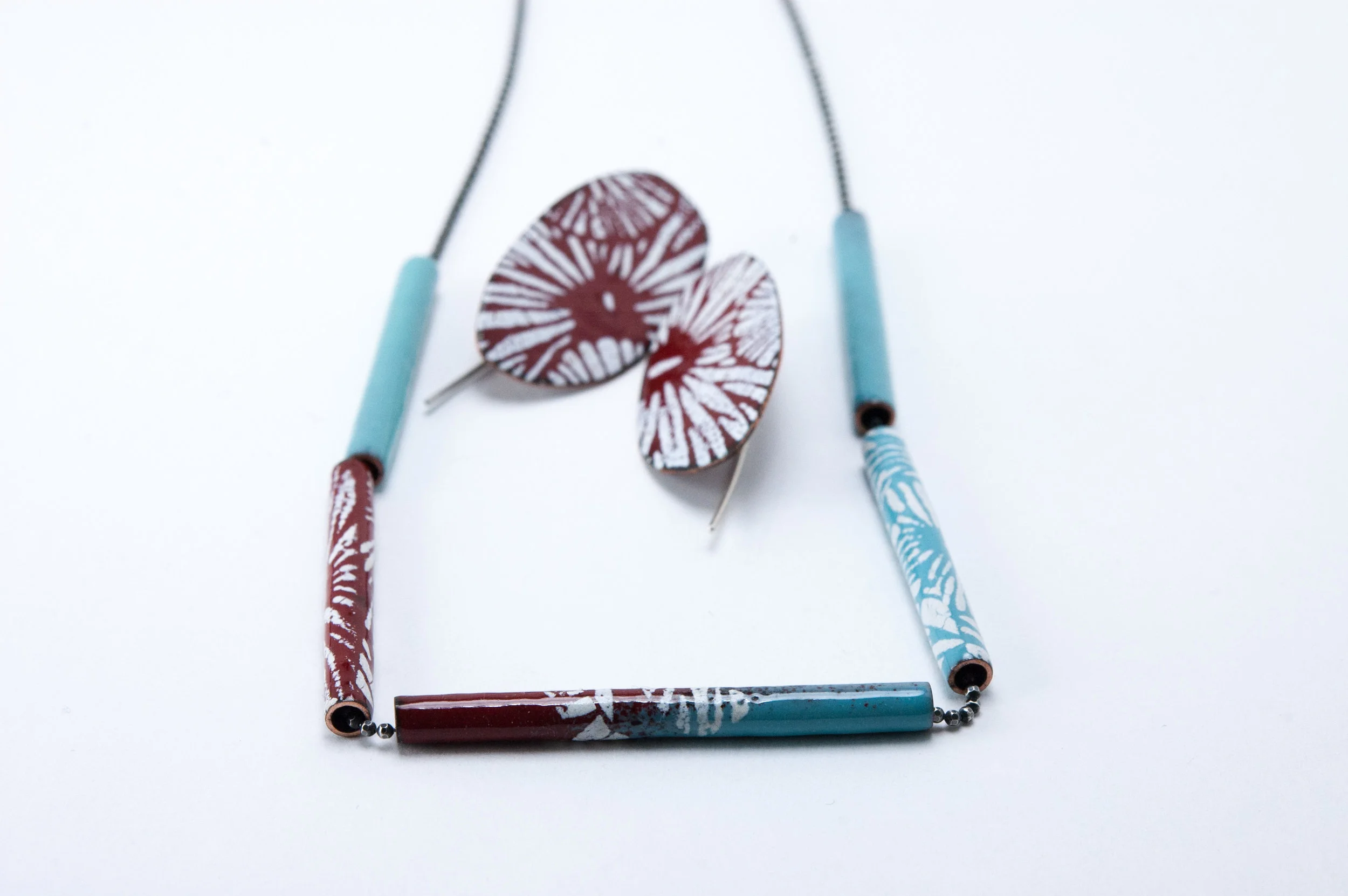 Contemporary Enamel Jewelry by Tammi Sloan of My Brown Wren