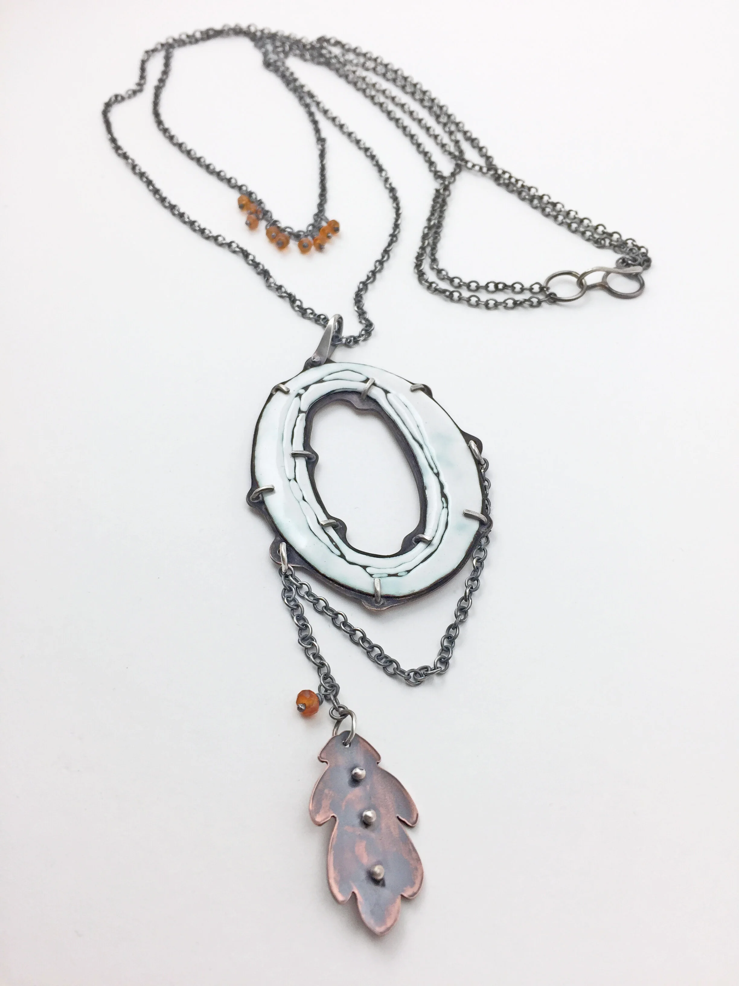 Forever Forest Enameled Necklace