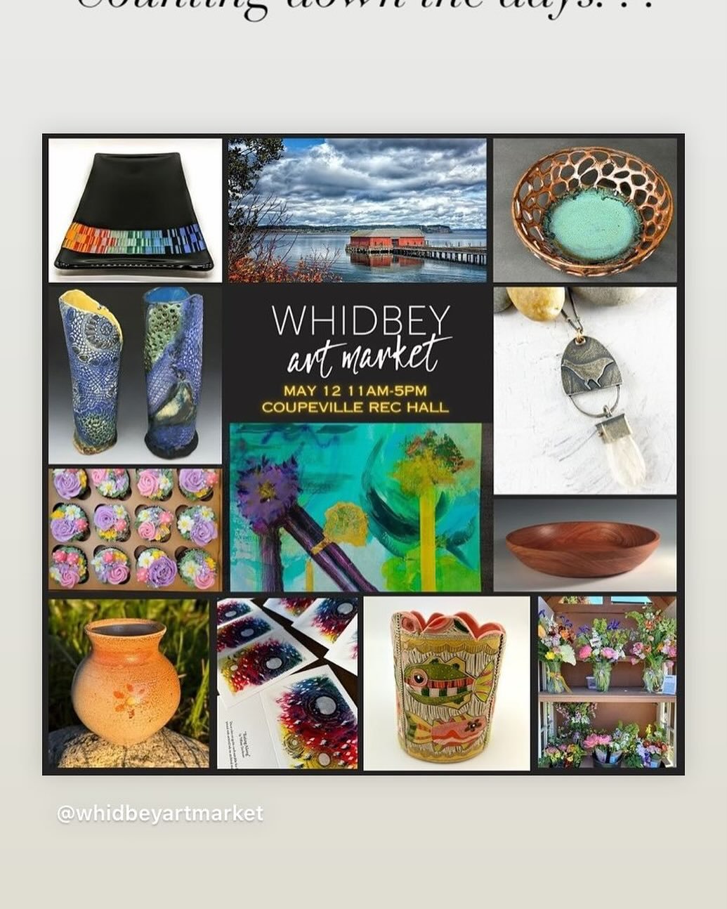 Counting down the days. . .

#whidbeyartmarket 
#mybrownwren
