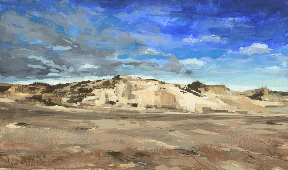 6 1/2 x 4” gouache on board