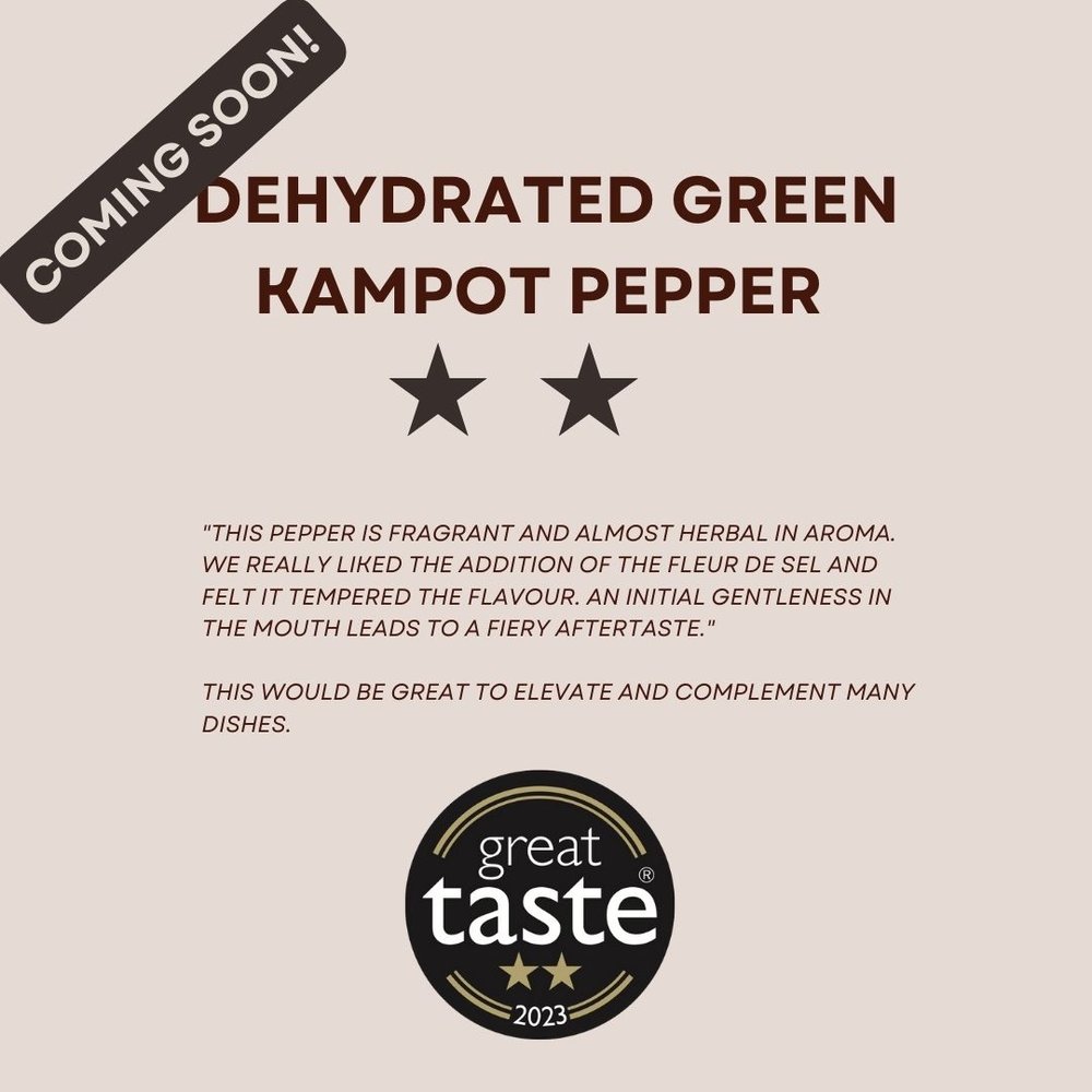 Botree dehydrated green Kampot pepper 2 stars Great Taste Awards 2023