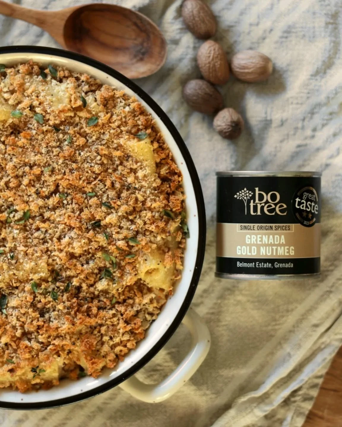 If you're making macaroni cheese, please DON'T forget our Grenada Gold Nutmeg. It's sweetly aromatic and richly fragrant, carefully hand-harvested at Belmont Estate on the island of Grenada.

Avaliable on our website!

"Such fresh perfumed aroma