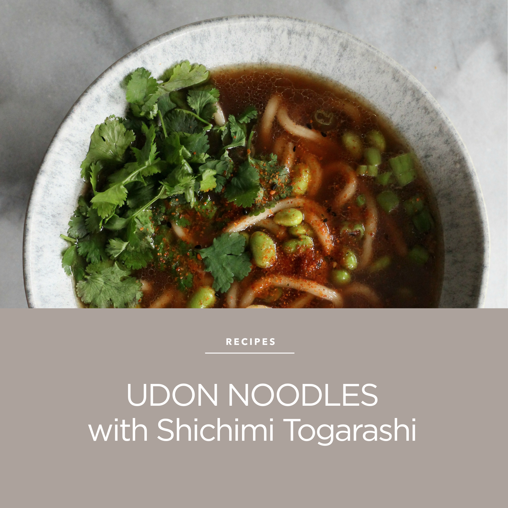 Udon Noodle Soup with Shichimi Togarashi