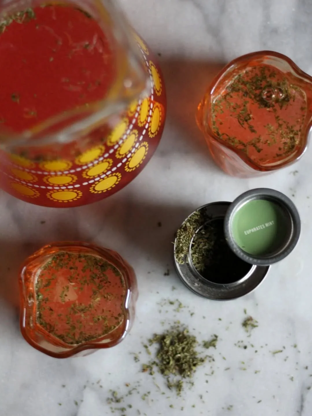 Plum Lemonade with our Euphrates Mint for Valentines Day!

Our fragrant mint indulges you in aromas of lavender, peppermint, and fresh-cut grass, we're not enjoying all this doom and gloom weather at the moment so we've made this to put a spring in o