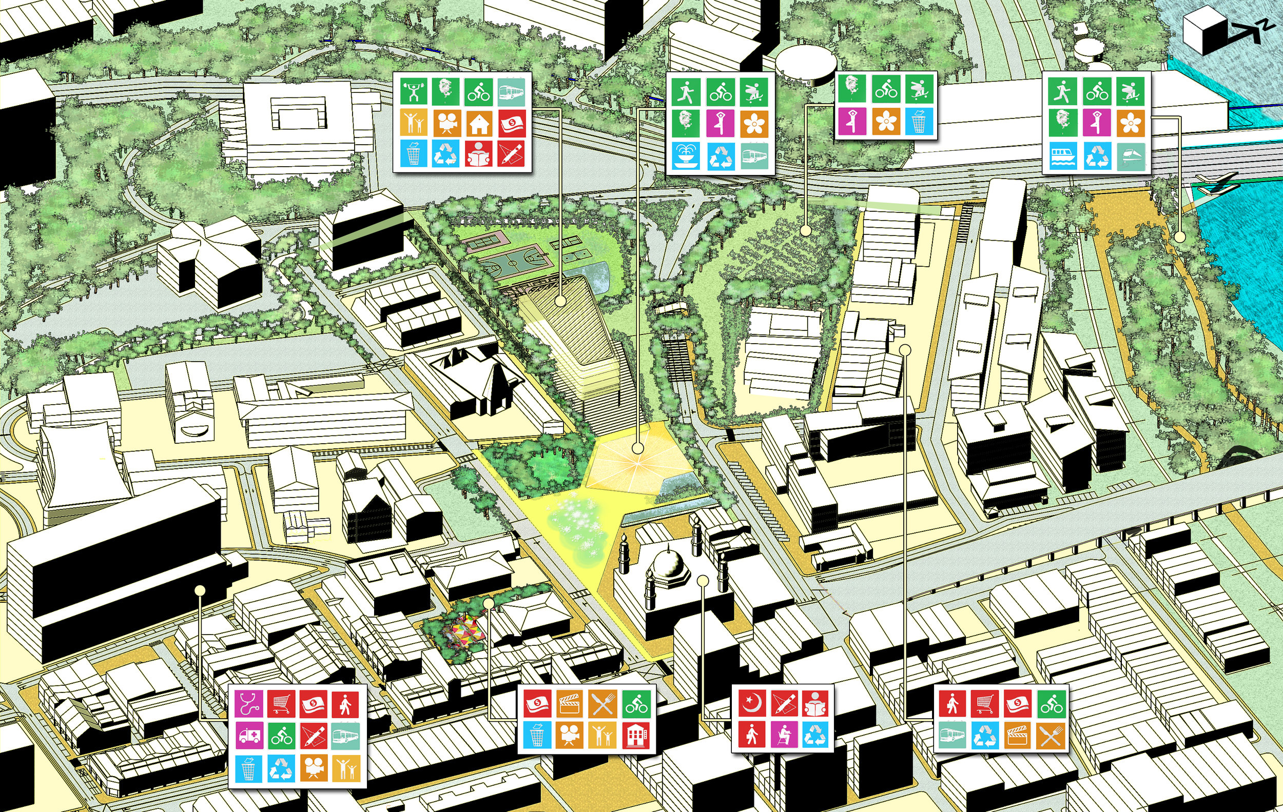 Urban Design Proposal Isometric