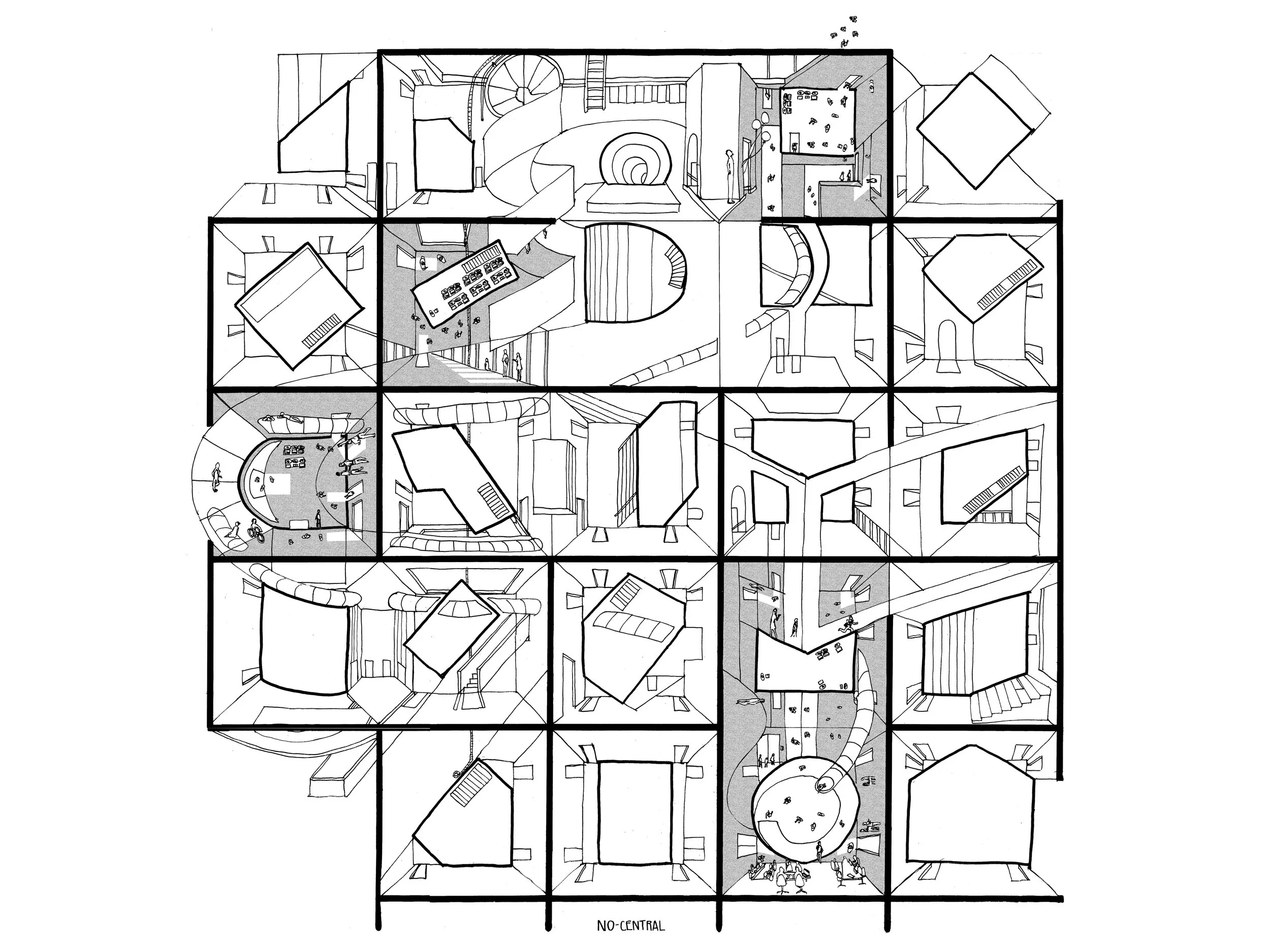 NO-SENTRAL: Re-Strategizing Tschumi’s Architectural Disjunction in Coworking Spaces