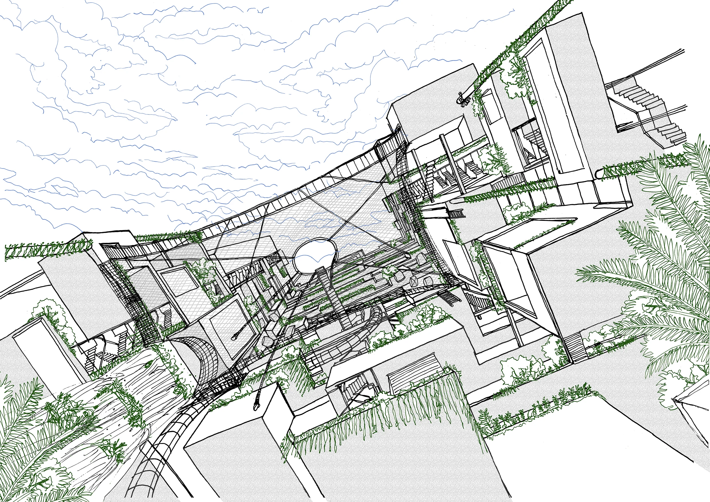 Three themes and massing studies " Fun, Cowork, Park/Romance " has been proposed based on the data collected from several survey and research conducted to the target user group ( Youth/Gen Y Generation ). The preference-based design is aligned with the value provided by the structural and unit layout concept of "Divergent Dwelling Design (D3)" as it features flexibility and a controlled freedom of the buyers over the life cycle of the development.
