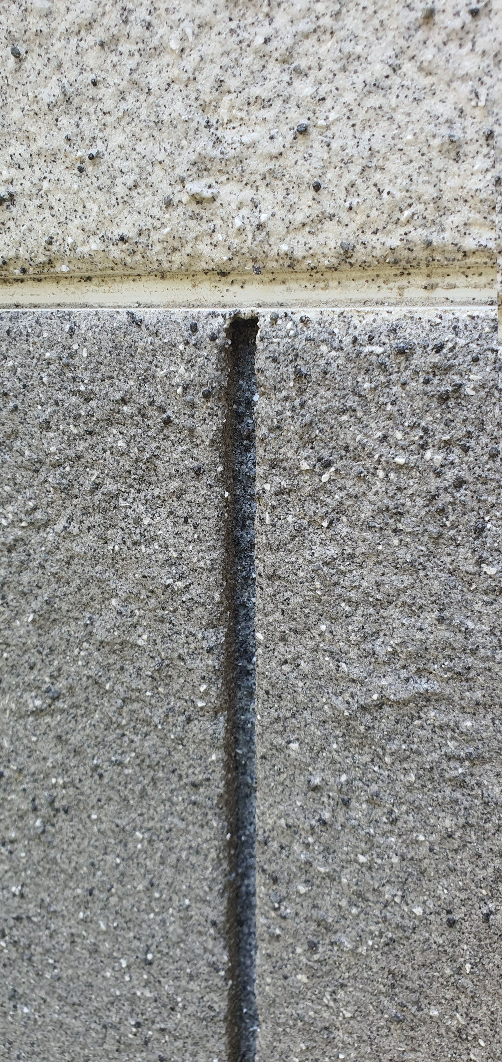 Timber groove line with horizontal UPVC channel groove line