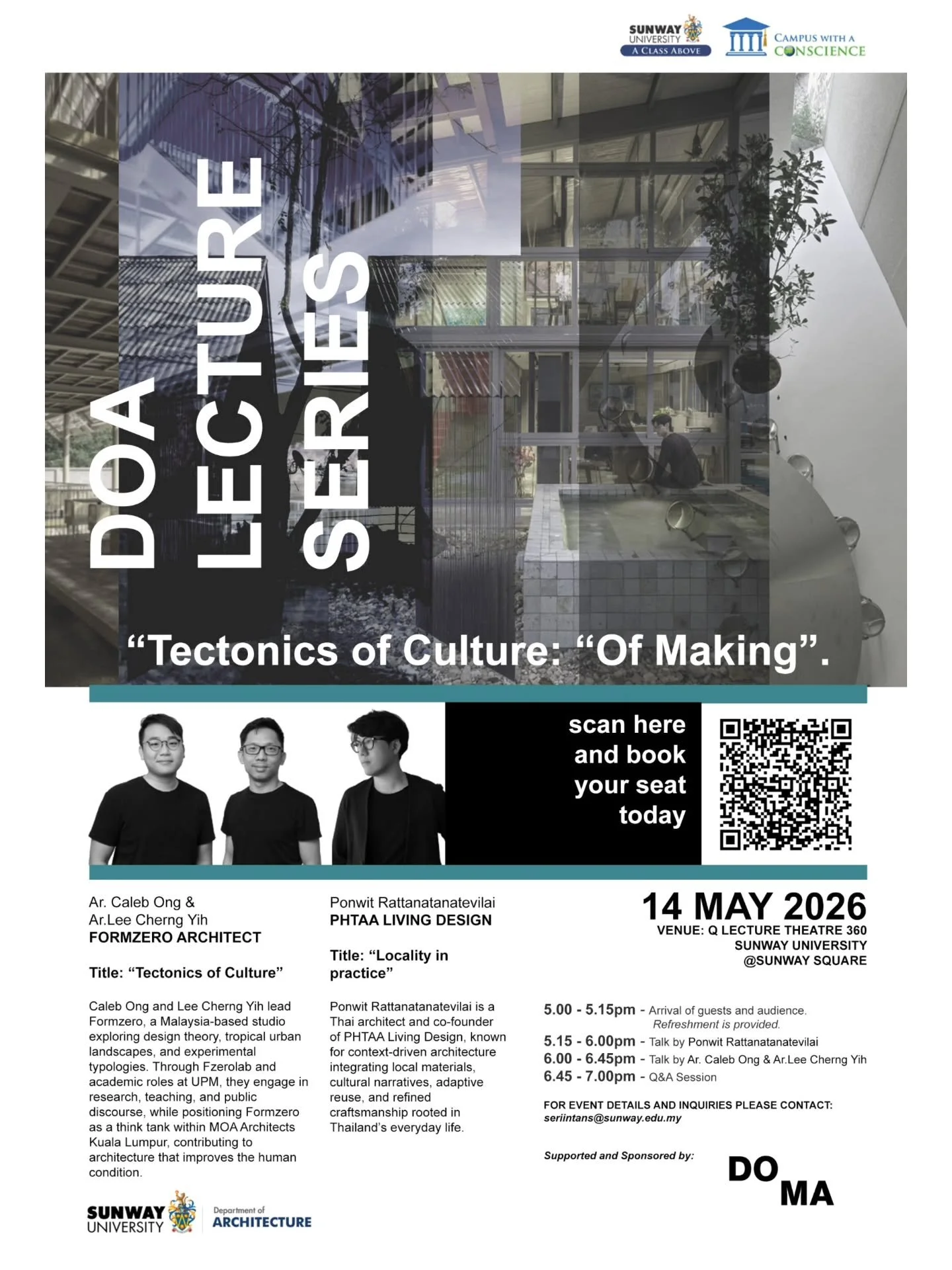 DOA Lecture Series - "Tectonics of Culture: "Of Making"