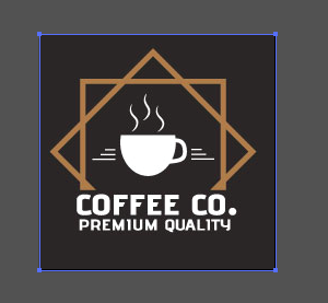 Image Example: I've selected the logo that was placed into Illustrator using a jpeg; there is only a blue line around the borders of the image. THIS AIN'T VECTOR.