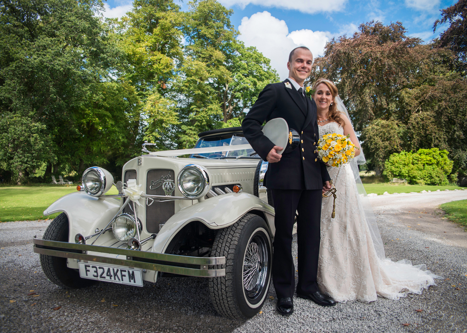 Bride and Groom Portrait at Pentre Mawr Country House