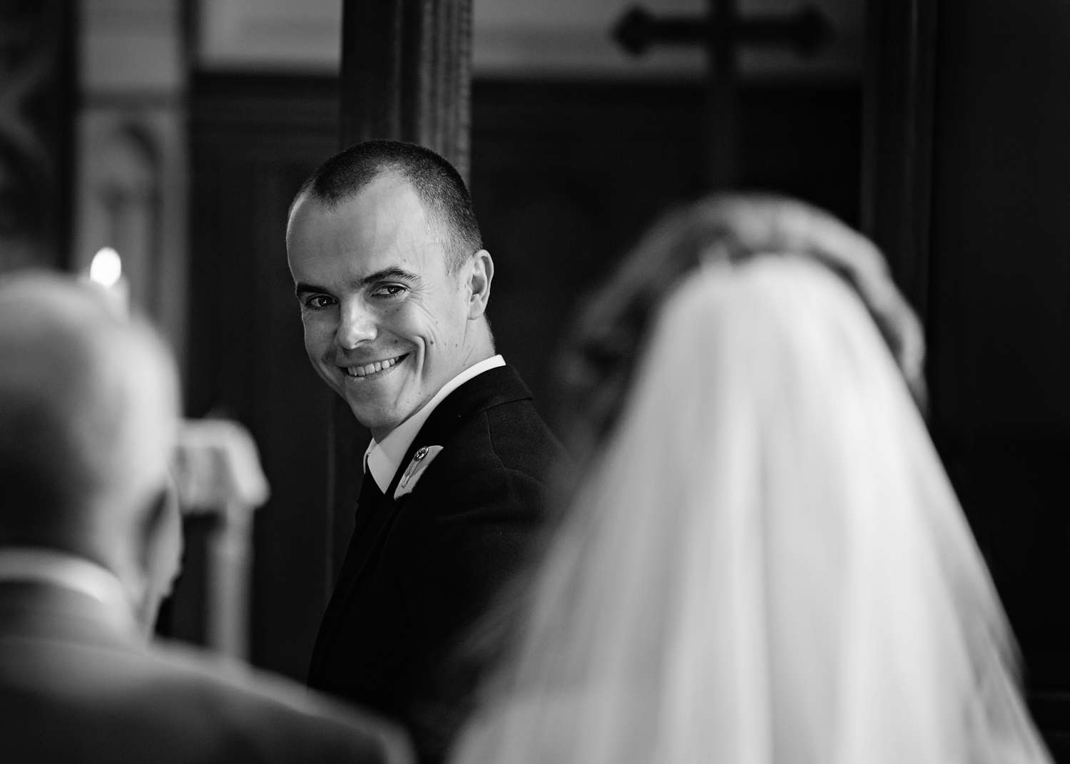 Groom first look | Surrey wedding photographer