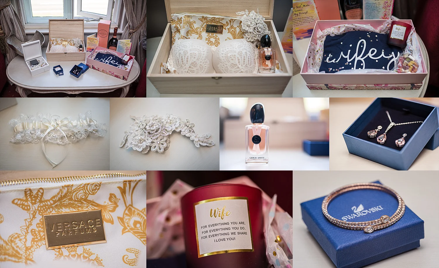 wedding details captured during bridal prep