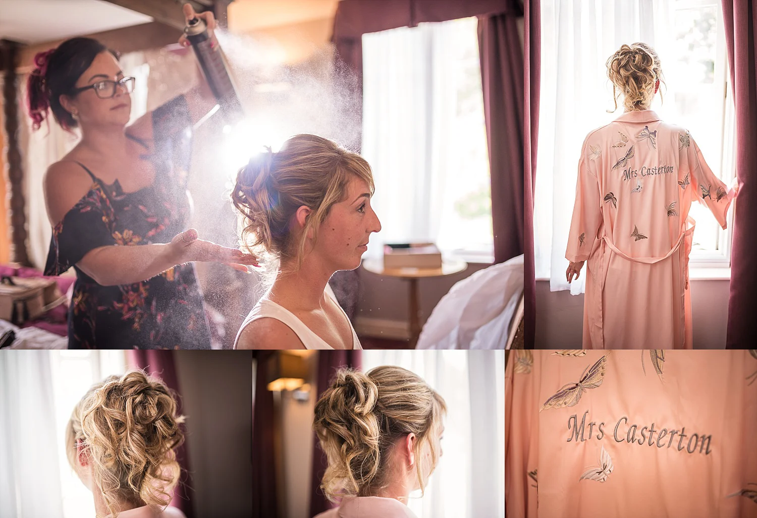 light and airy bridal prep
