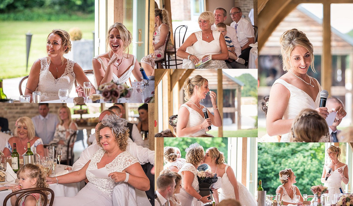 Wedding speeches Hazel Gap Barn