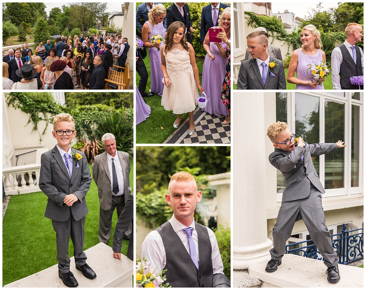 wedding guests waiting for bride and groom