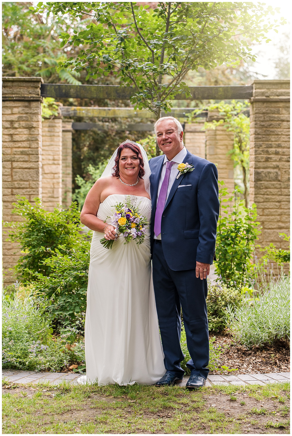 Bride and Groom Portrait | Claremont Gardens | Surrey
