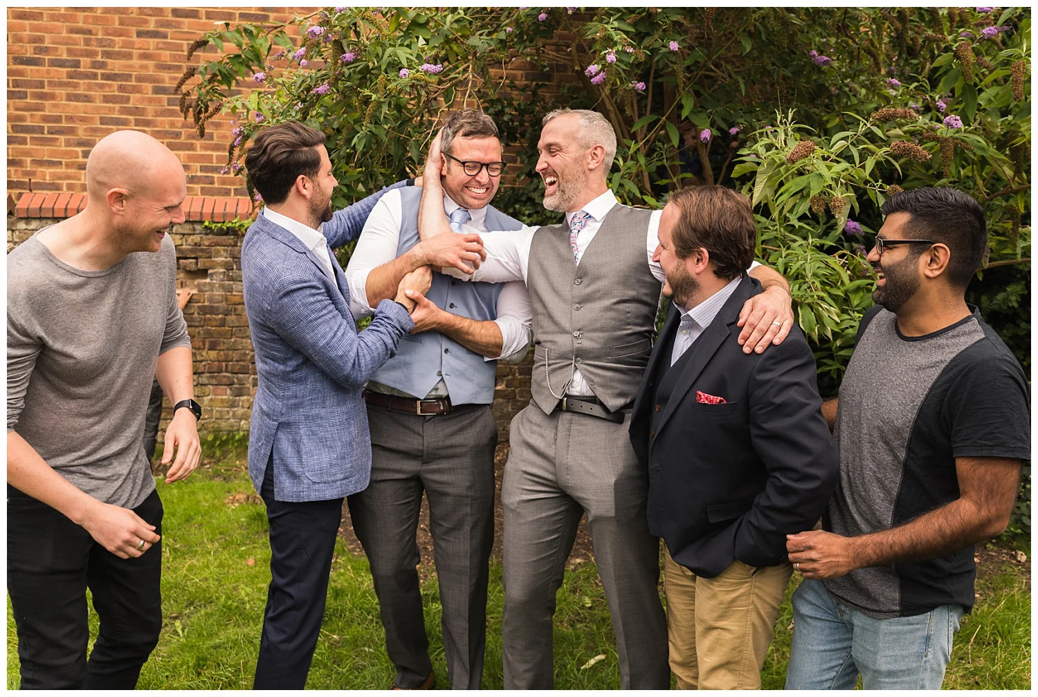 Fun Wedding Group Photos | Red Lion Pub Teddington | Surrey Wedding Photographer
