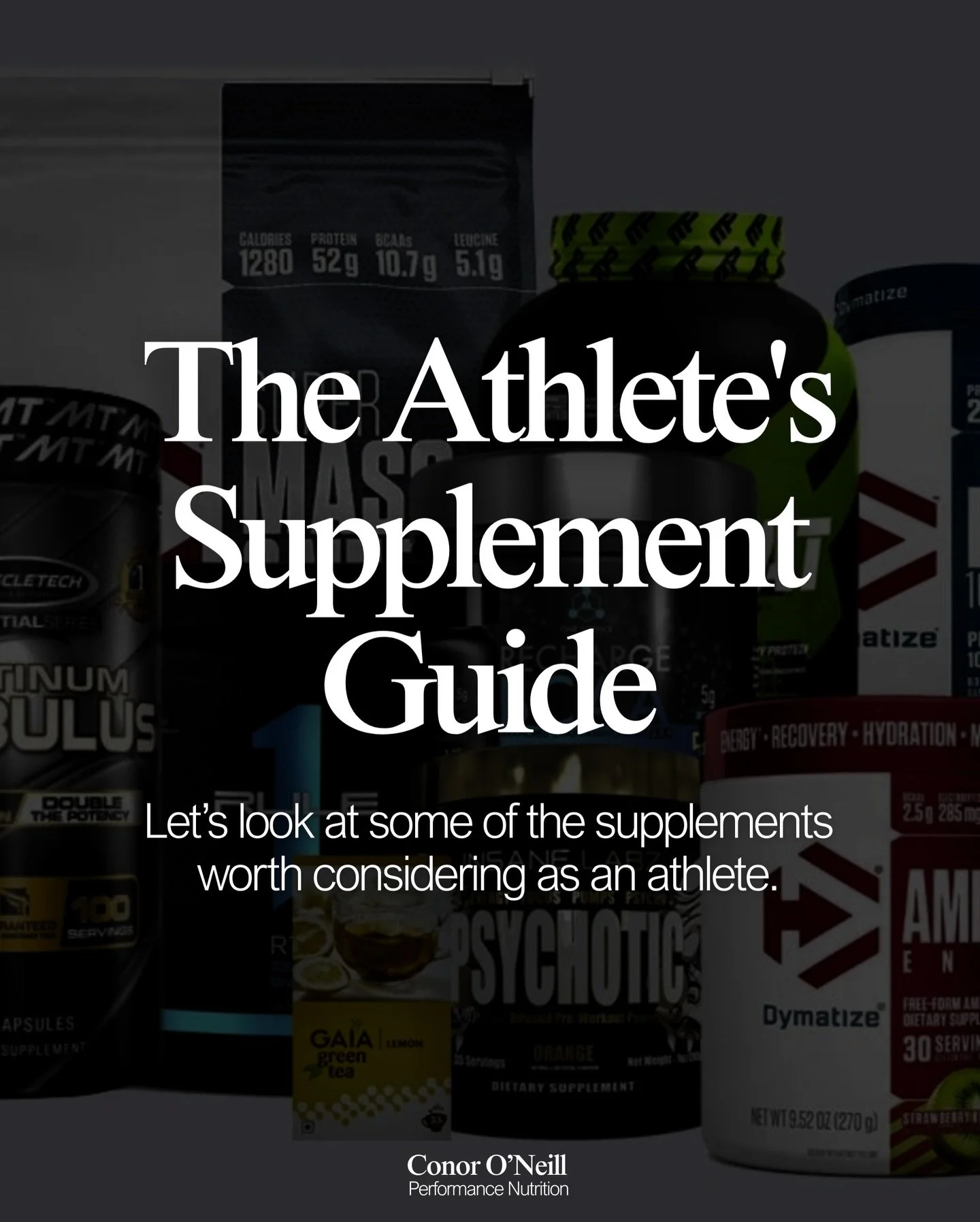 13 supplements worth considering as an athlete.

Remember: Supplements are the cherry on top, not the cake itself.

Get your diet, training, and recovery sorted first.

Then strategically add supplements based on your needs and goals.