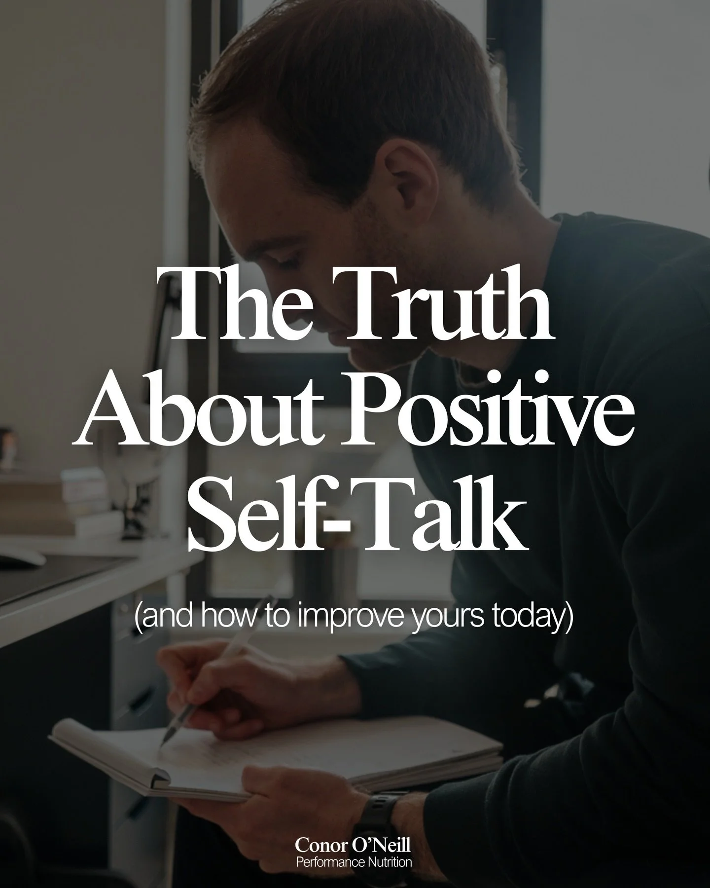 At first, positive self-talk will seem strange.

As you practice it however, you&rsquo;re self-talk will begin to default to the positive.

Leading to better thoughts.

Better attitudes.

Better behaviours.

And ultimately, better outcomes over time.
