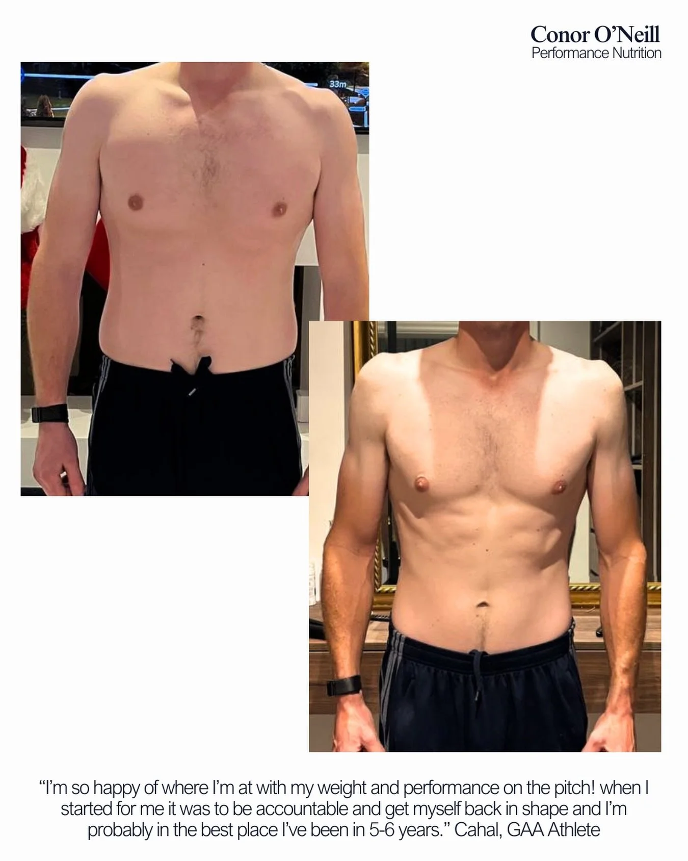 &ldquo;When I started, for me it was to be accountable and get myself back in shape.

I&rsquo;m now probably in the best place I&rsquo;ve been in 5-6 years.

I&rsquo;m so happy of where I&rsquo;m at with my weight and performance on the pitch.

With 