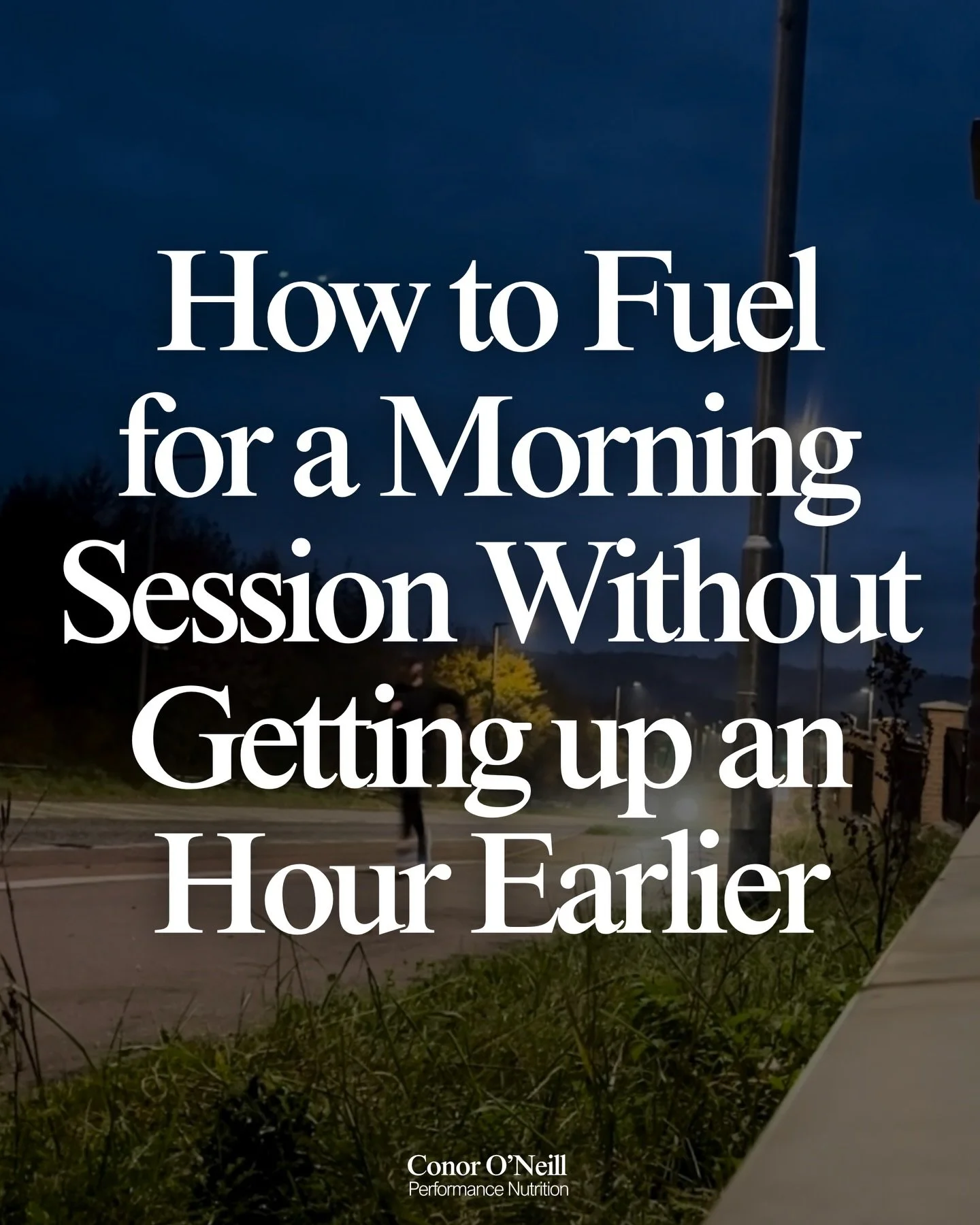 Getting something in before a morning session is beneficial.

But that doesn&rsquo;t mean it has to be a full meal.

These principles will help you fuel properly for your morning sessions without sacrificing another hour of sleep.

P.s. I&rsquo;ve re