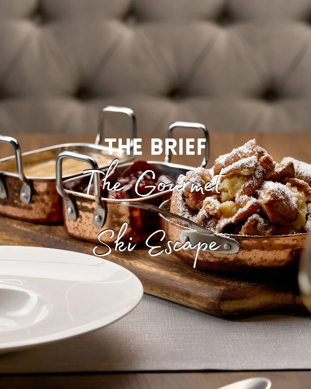 THE BRIEF - The Gourmet Ski Escape. Passionate about skiing, while equally appreciating long lunches, exceptional wines and memorable dinners. ⁠
The Arlberg region is the largest interconnected ski area in Austria and Lech is one of the Alps true foo