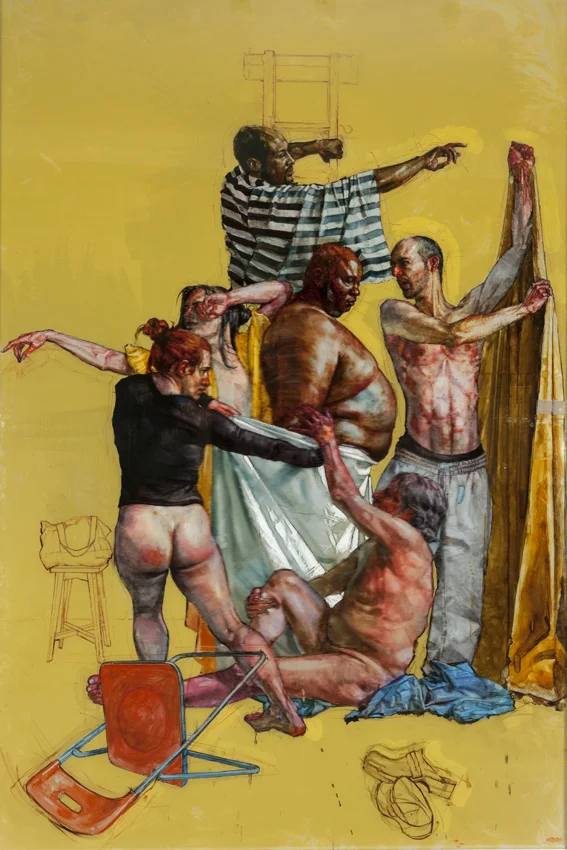 Arrangement of figures in Yellow