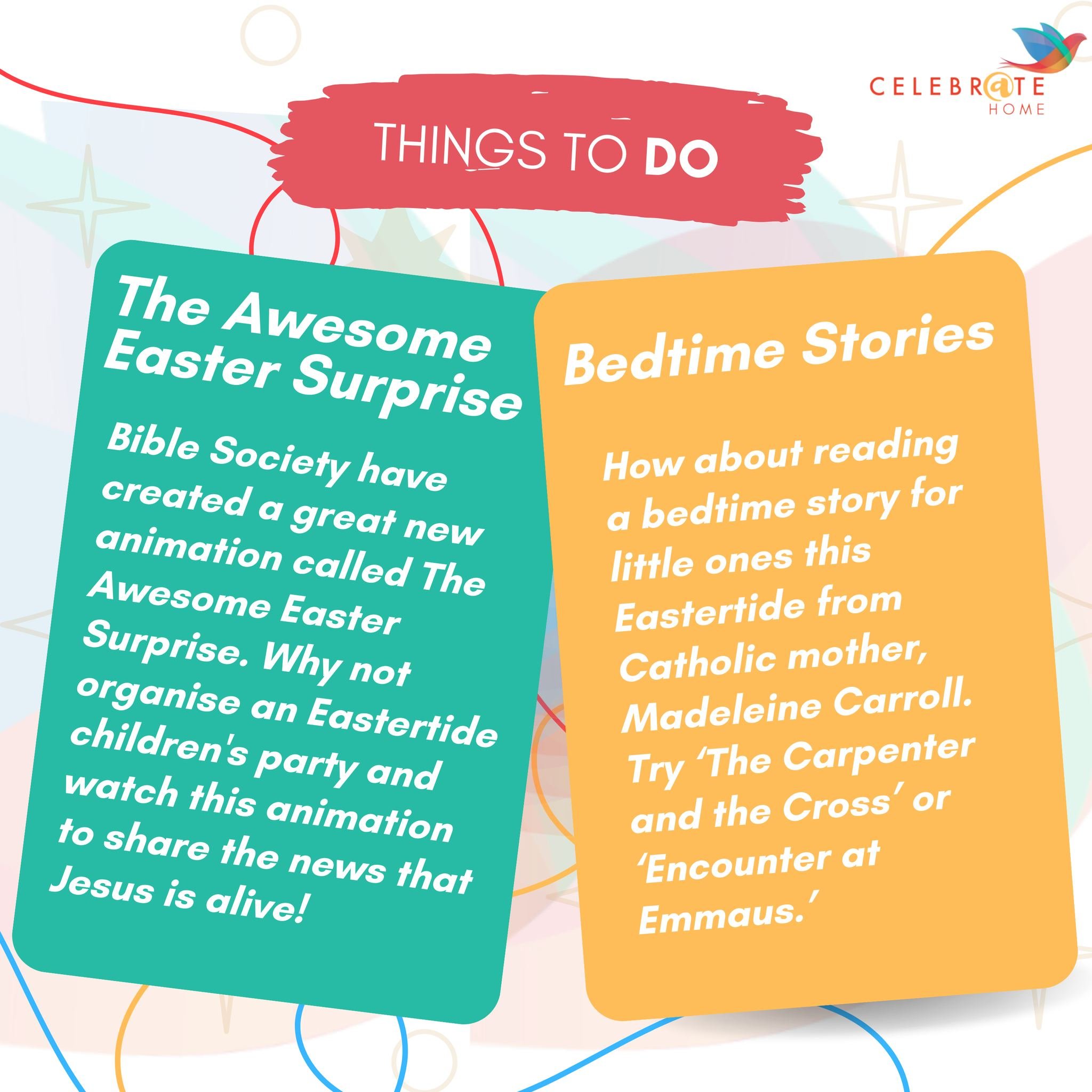 Check out these fun resources to do as a family this Eastertide! ✝️

The Awesome Easter Surprise - www.youtube.com/watch?v=HUswTxYEQ38

Bedtime Stories - www.isaiahbooks.co.uk/

#Catholicfamily #HolySpirit #Eastertide