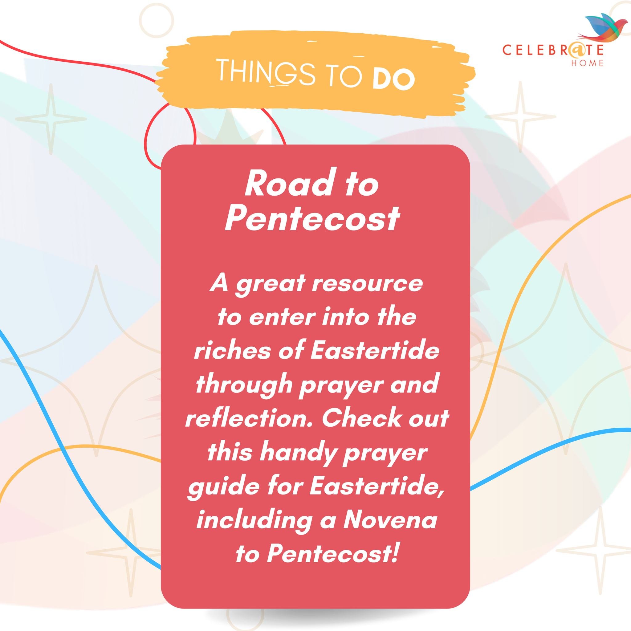 It&rsquo;s not too late to start using this wonderful prayer guide for Eastertide, which includes a Novena for Pentecost, starting 10th May 🔥 Jump into this week, the 4th week of Eastertide!

Available at www.ctsbooks.org/product/road-to-pentecost-e