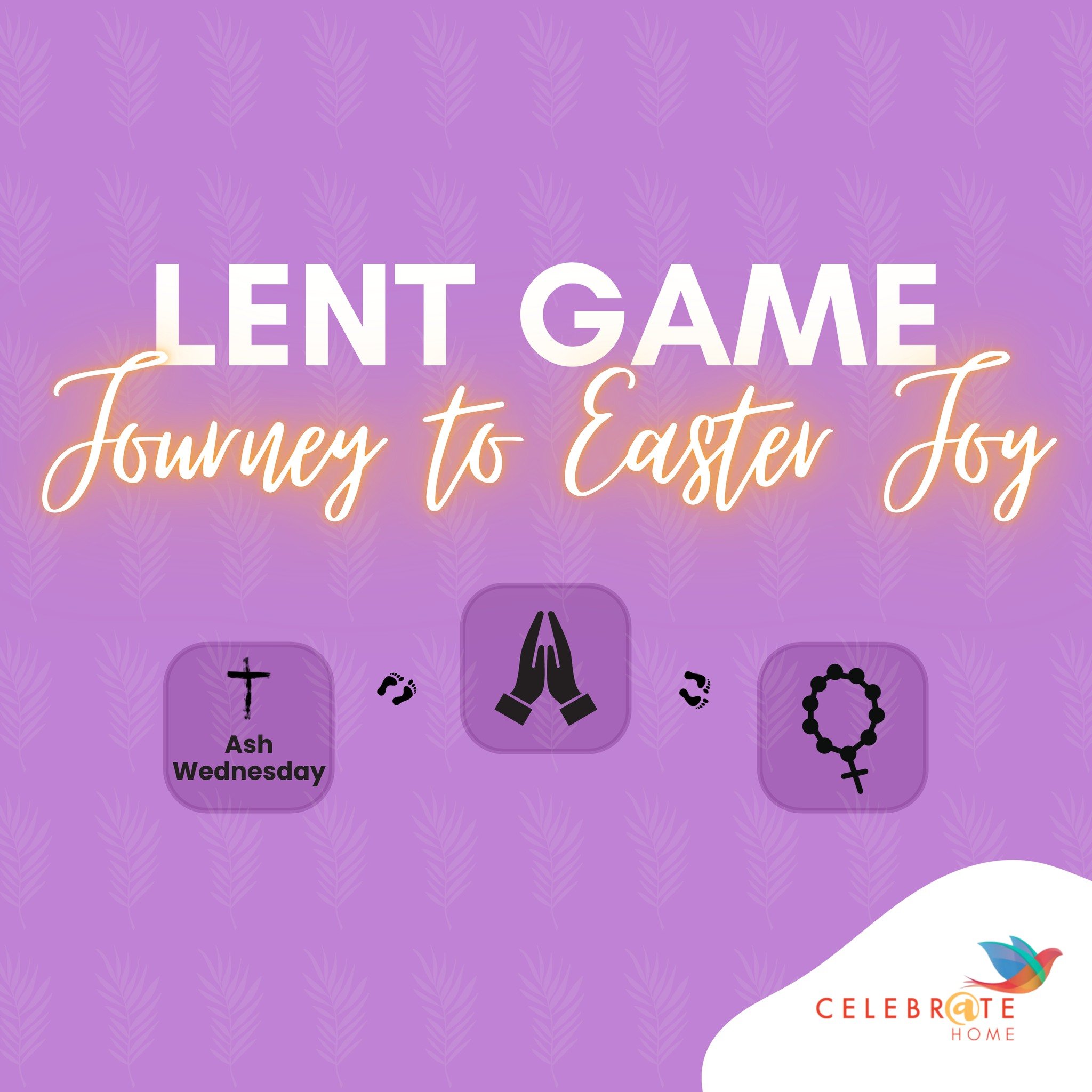 ✨ Introducing our new Lent Game - Journey to Easter Joy! ✨

Journey to Easter Joy encourages children to focus on prayer, fasting and almsgiving, in fun and interactive ways!

Download your game for FREE at www.celebratetrust.org/celebrate-prayer-res