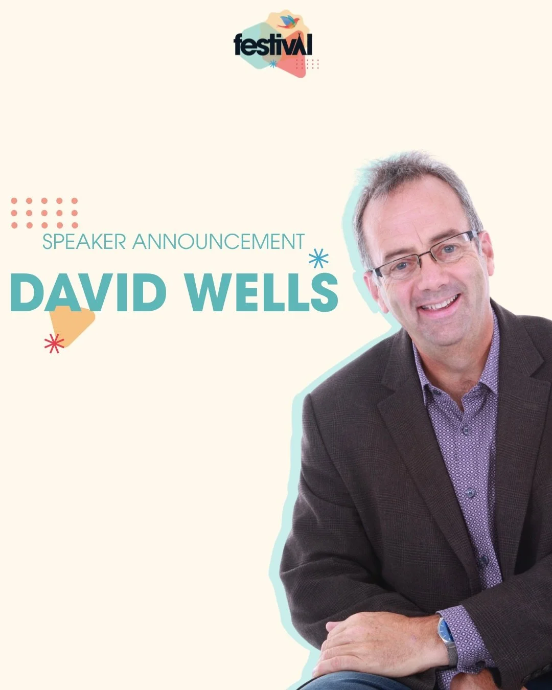 SPEAKER ANNOUNCEMENT 

We are thrilled to announce that David Wells is joining us at the CELEBRATE festival this year 🎉

David is a dear friend of CELEBRATE and an internationally respected Catholic speaker. If you&rsquo;ve heard David speak, you kn