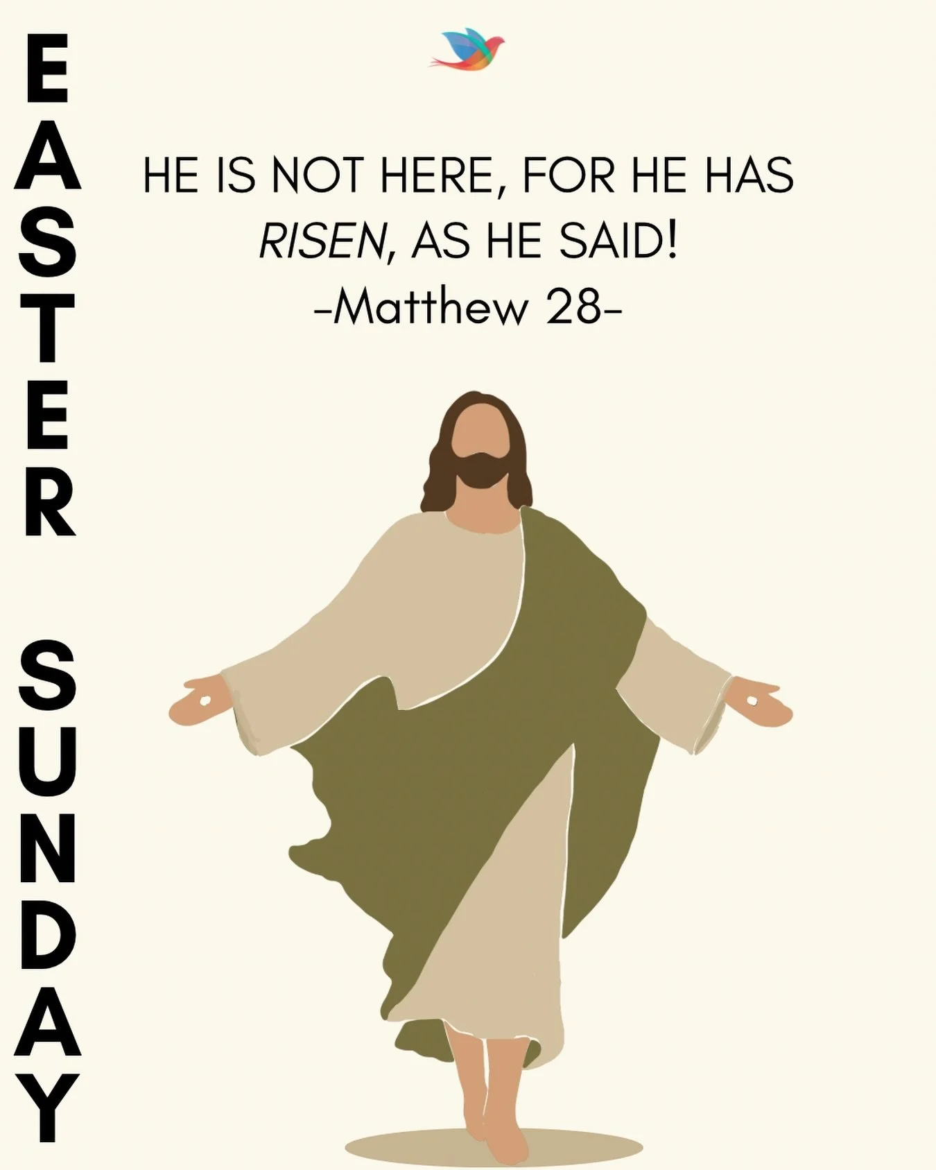 Why do you look for the living among the dead? - Luke 24:5 

Jesus is alive! Wishing you a blessed and Holy Easter week🙏🥳