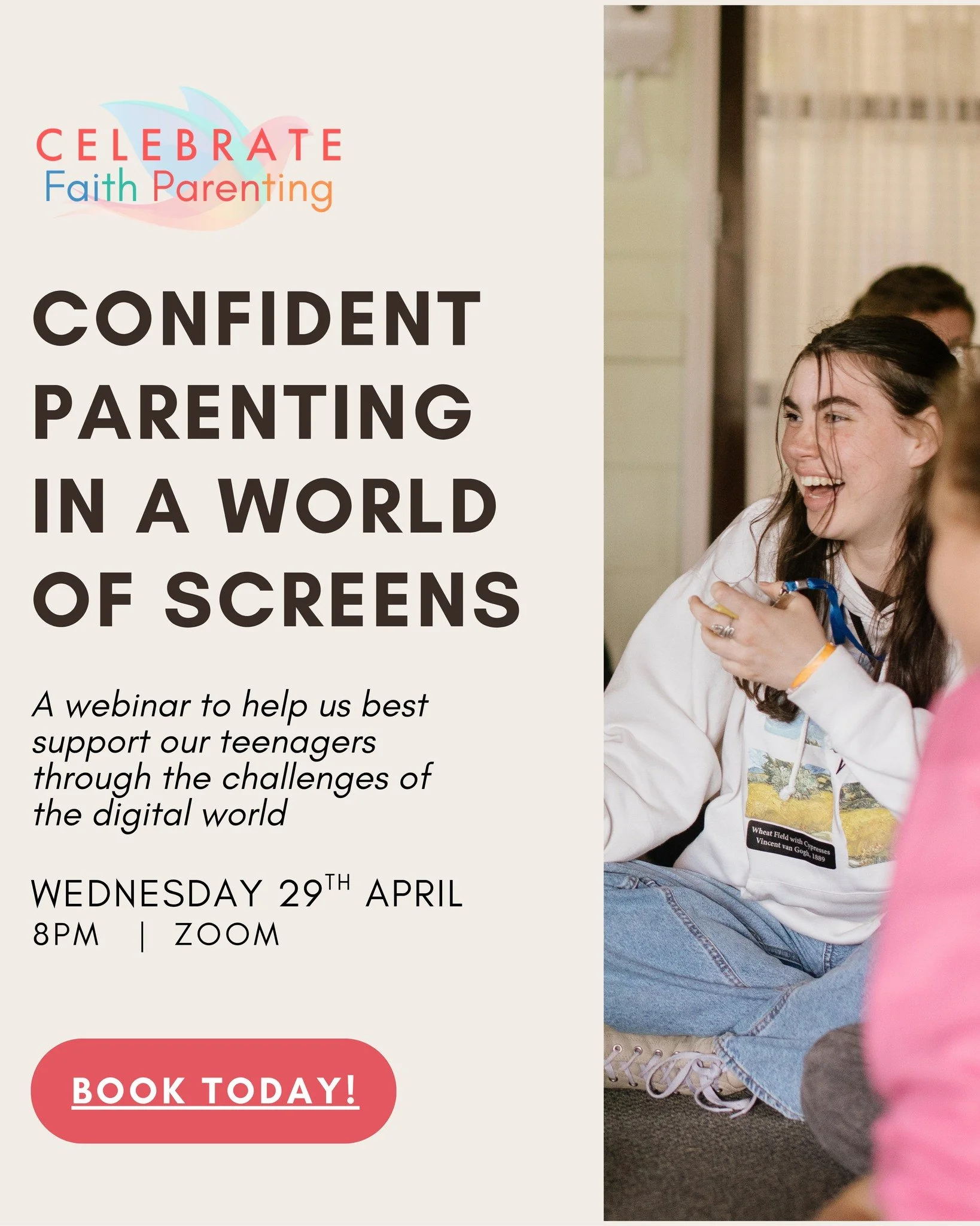 📢 Calling all parents, grandparents and carers of teenagers 📢

Our teenagers face a whole new level of complexity as they grow up in a digital world, but there are so many things we can do to help them navigate it well.

Join us this coming Wednesd