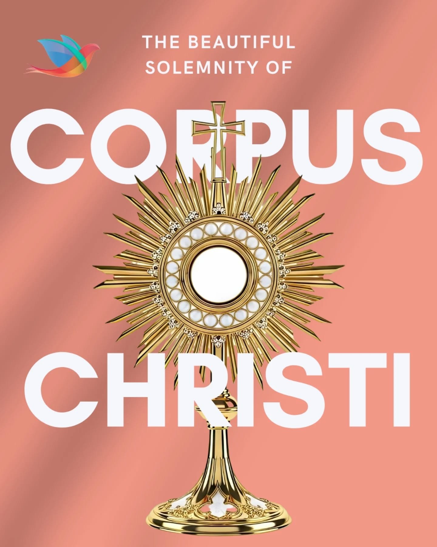 This Sunday (7 June) we celebrate the solemnity of Corpus Christi, but in England and Wales we traditionally celebrate it this Thursday. 

Corpus Christi honours the Real Presence of Christ in the Eucharist,  a joyful day to adore the Blessed Sacrame